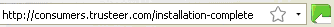 Green icon - visit to a website is protected Green icon - visit to a website is protected
