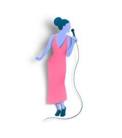 Woman singing