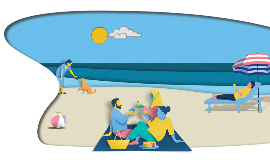 Beach illustration