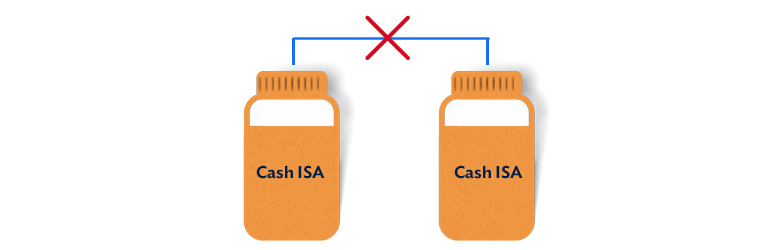 Illustration of cash ISA money pots